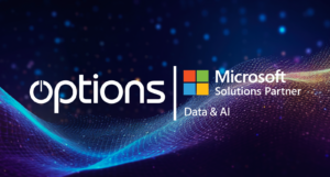 Read more about the article Options Earns Distinction as Microsoft Solutions Partner for Data and AI Innovation
