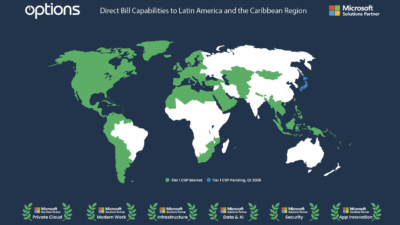 Options Expands Microsoft Cloud Solution Partner (CSP) Direct Bill Capabilities to Latin America and the Caribbean Region