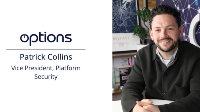 Options Announces Appointment of Patrick Collins to Vice President, Platform Security 